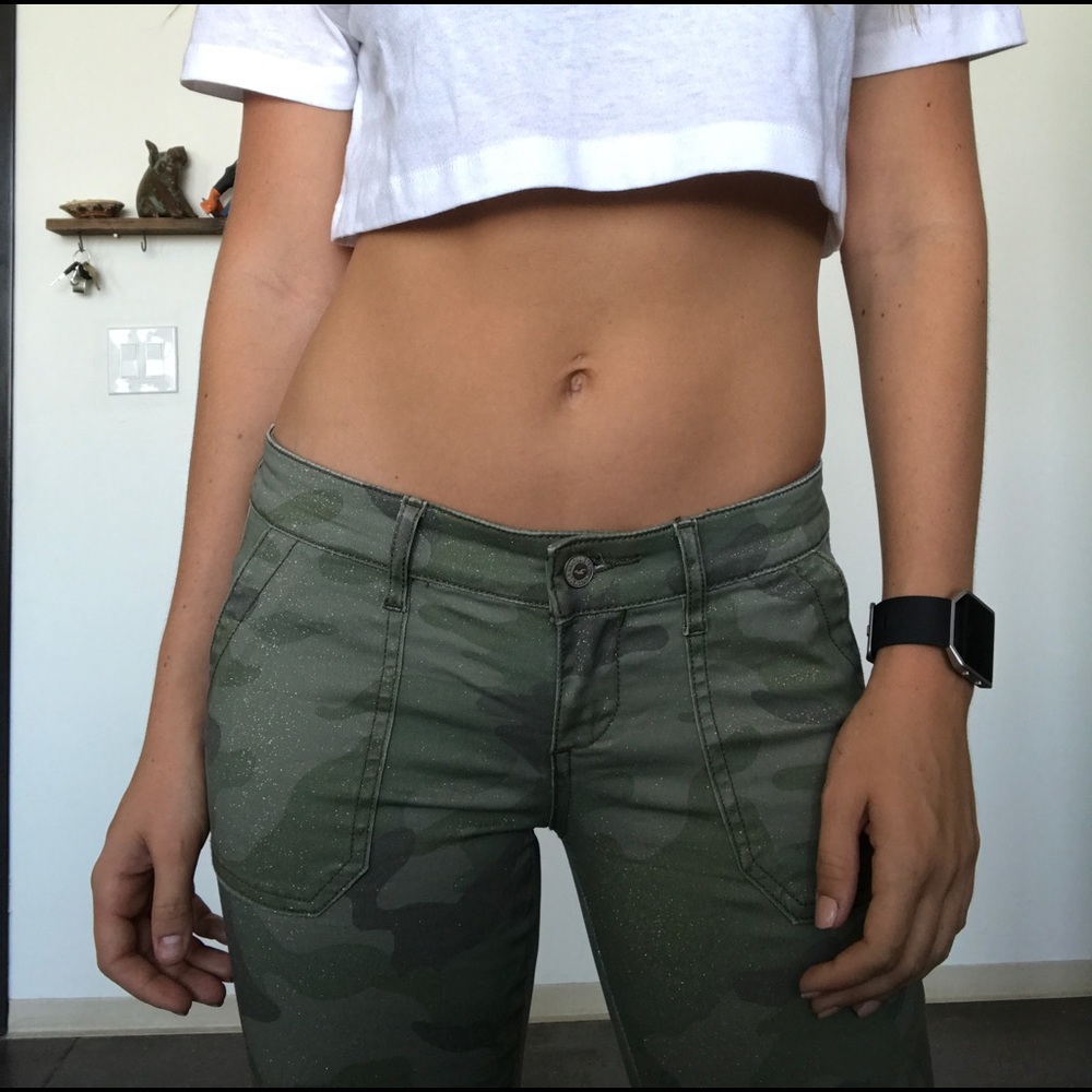 COPY - Glitter camo skinny jeans